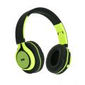 Casque Bluetooth stereo avec micro - Noir et Vert