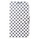 Etui clapet blanc pois noirs Samsung galaxy S III