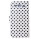 Etui clapet blanc pois noirs Samsung galaxy S III