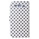 Etui clapet blanc pois noirs Samsung galaxy S III