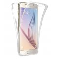 Coque Samsung Galaxy S6 Edge 360 degrés  intégrale protection avant arrière silicone transparente 