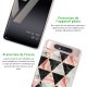 Coque Samsung Galaxy A80 360 intégrale transparente Triangles marbre Tendance La Coque Francaise.