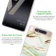 Coque Samsung Galaxy A80 360 intégrale transparente Marbre Vert Tendance La Coque Francaise.