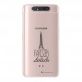 Coque Samsung Galaxy A80 360 intégrale transparente Parisien du dimanche Tendance La Coque Francaise.