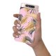 Coque Samsung Galaxy A80 360 intégrale transparente Feuilles de palmier rose Tendance La Coque Francaise.