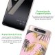 Coque Samsung Galaxy A80 360 intégrale transparente Feuilles de palmier rose Tendance La Coque Francaise.