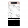 Coque Samsung Galaxy A80 360 intégrale transparente Trio marbre Blanc Tendance La Coque Francaise.