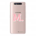 Coque Samsung Galaxy A80 360 intégrale transparente Initiale M Tendance La Coque Francaise.