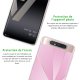 Coque Samsung Galaxy A80 360 intégrale transparente Rose géométrique Tendance La Coque Francaise.