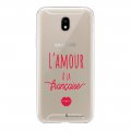 Coque Samsung Galaxy J5 2017 silicone transparente Amour à la française ultra resistant Protection housse Motif Ecriture Tendance La Coque Francaise