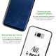Coque Galaxy S8 Coque Soft Touch Glossy All I Need Is Laugh Design Evetane