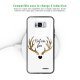 Coque Galaxy S8 Coque Soft Touch Glossy Cerf Moi Fort Design Evetane
