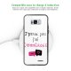 Coque Galaxy S8 Coque Soft Touch Glossy Commérages Design Evetane