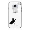 Coque Galaxy S8 Coque Soft Touch Glossy Chat Design Evetane