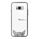 Coque Galaxy S8 Coque Soft Touch Glossy Chat Miaou Design Evetane