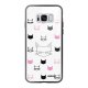 Coque Galaxy S8 Coque Soft Touch Glossy Cats motifs Design Evetane