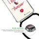 Coque cordon iPhone 11 noir Dessin Amour à la française La Coque Francaise