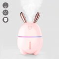 Humidificateur d'air avec LED pour bébé, maison en forme de lapin rose