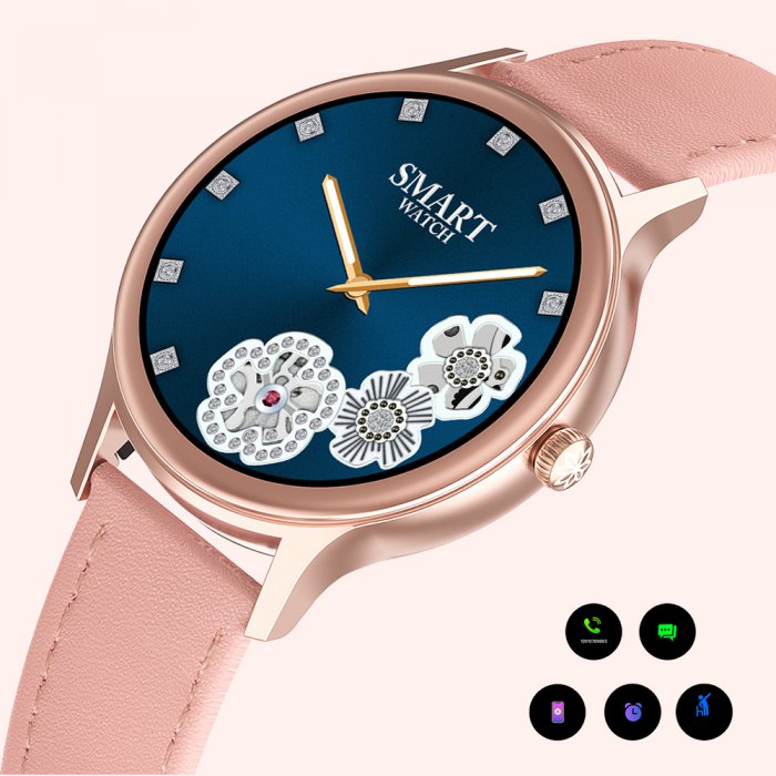 Montre Connectée Femme IP67 Écran IPS 1.09 Suivi Sommeil & Santé