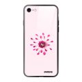 Coque iPhone 7/8/ iPhone SE 2020/ 2022 Coque Soft Touch Glossy Fleur Rose Fushia Design Evetane