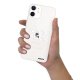 Coque iPhone 12 mini silicone transparente Raleuse mais heureuse blanc ultra resistant Protection housse Motif Ecriture Tendance Evetane