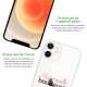 Coque iPhone 12 mini silicone transparente Mademoiselle boudeuse ultra resistant Protection housse Motif Ecriture Tendance Evetane
