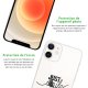 Coque iPhone 12 mini silicone transparente Just Smile ultra resistant Protection housse Motif Ecriture Tendance Evetane