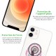 Coque iPhone 12 mini silicone transparente Attrape Rêve Rose Fushia ultra resistant Protection housse Motif Ecriture Tendance Evetane