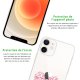 Coque iPhone 12 mini silicone transparente FDM Coeur ultra resistant Protection housse Motif Ecriture Tendance Evetane