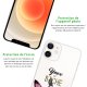 Coque iPhone 12 mini silicone transparente Yeux De Biche ultra resistant Protection housse Motif Ecriture Tendance Evetane