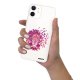 Coque iPhone 12 mini silicone transparente Lion géométrique rose ultra resistant Protection housse Motif Ecriture Tendance Evetane