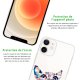 Coque iPhone 12 mini silicone transparente Cat pixels ultra resistant Protection housse Motif Ecriture Tendance Evetane