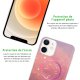Coque iPhone 12 mini silicone transparente Attrape rêve rose ultra resistant Protection housse Motif Ecriture Tendance Evetane
