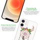 Coque iPhone 12 mini silicone transparente Attrape reve cerf ultra resistant Protection housse Motif Ecriture Tendance Evetane