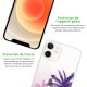 Coque iPhone 12 mini silicone transparente Palmiers et Dégradé ultra resistant Protection housse Motif Ecriture Tendance Evetane