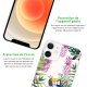 Coque iPhone 12 mini silicone transparente Jungle Tropicale ultra resistant Protection housse Motif Ecriture Tendance Evetane