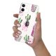 Coque iPhone 12 mini silicone transparente Cactus motifs ultra resistant Protection housse Motif Ecriture Tendance Evetane