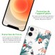 Coque iPhone 12 mini silicone transparente Flamants des tropiques ultra resistant Protection housse Motif Ecriture Tendance Evetane