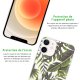 Coque iPhone 12 mini silicone transparente Feuilles Exotiques ultra resistant Protection housse Motif Ecriture Tendance Evetane