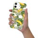 Coque iPhone 12 mini silicone transparente Bananes Tropicales ultra resistant Protection housse Motif Ecriture Tendance Evetane