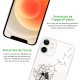 Coque iPhone 12 mini silicone transparente Pissenlit ultra resistant Protection housse Motif Ecriture Tendance Evetane