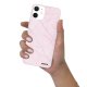 Coque iPhone 12 mini silicone transparente Marbre rose ultra resistant Protection housse Motif Ecriture Tendance Evetane