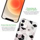 Coque iPhone 12 mini silicone transparente Cubes Géométriques ultra resistant Protection housse Motif Ecriture Tendance Evetane