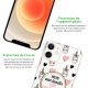 Coque iPhone 12 mini silicone transparente Oui aux licornes ultra resistant Protection housse Motif Ecriture Tendance Evetane