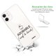 Coque iPhone 12 mini silicone transparente Adorable Sauf le Lundi ultra resistant Protection housse Motif Ecriture Tendance Evetane