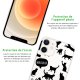 Coque iPhone 12 mini silicone transparente Miaou ultra resistant Protection housse Motif Ecriture Tendance Evetane