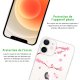 Coque iPhone 12 mini silicone transparente Chat et Fleurs ultra resistant Protection housse Motif Ecriture Tendance Evetane