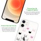 Coque iPhone 12 mini silicone transparente Cats motifs ultra resistant Protection housse Motif Ecriture Tendance Evetane