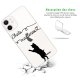 Coque iPhone 12 mini silicone transparente Chats Mailleries ultra resistant Protection housse Motif Ecriture Tendance Evetane