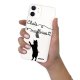 Coque iPhone 12 mini silicone transparente Chats Mailleries ultra resistant Protection housse Motif Ecriture Tendance Evetane